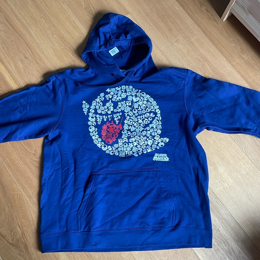 Nintendo Super Mario Iconic Boo Portrait Graphic Hoodie Pullover